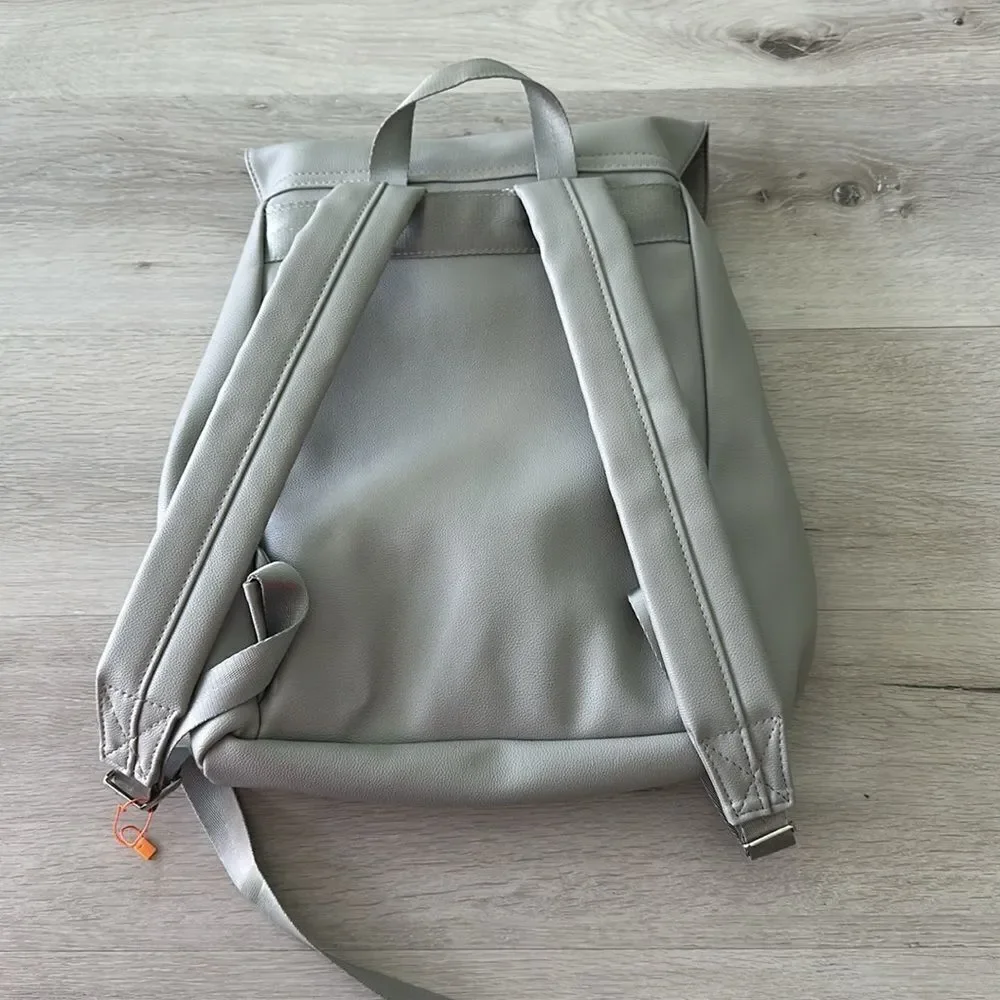 Rodan + Fields Faux Leather Cinch Backpack OS GRAY